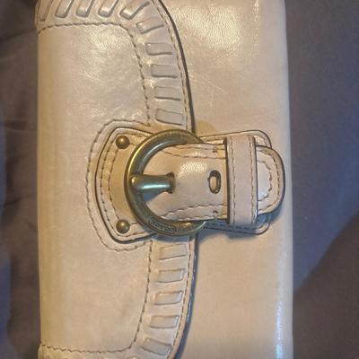 Coach Cream and Gold Wallet