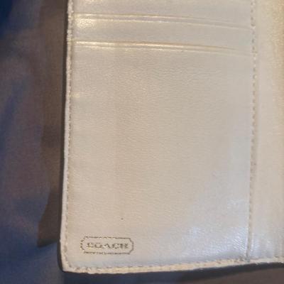 Coach Cream and Gold Wallet