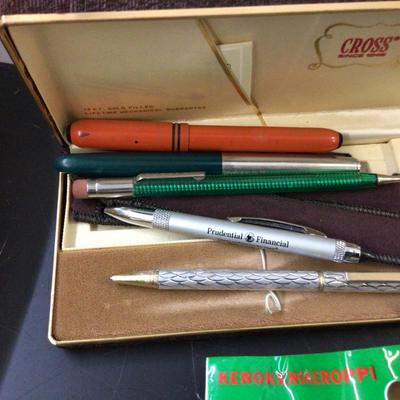 Ink Pens, Wood Pen Holder, Matches, Keys, Solar Calculator and More