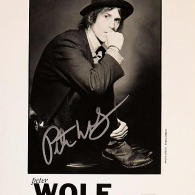 Peter Wolf signed promo photo 