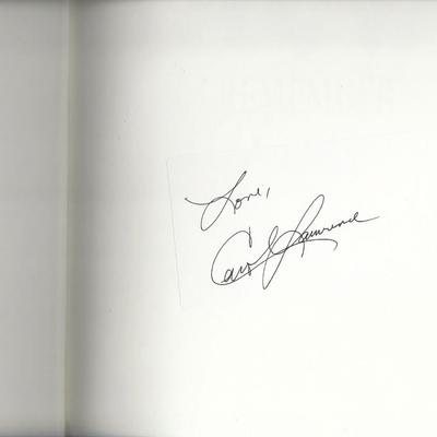 I Remember Pasta Carol Lawrence signed book