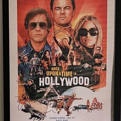 Once Upon a Time in Hollywood
cast signed movie poster