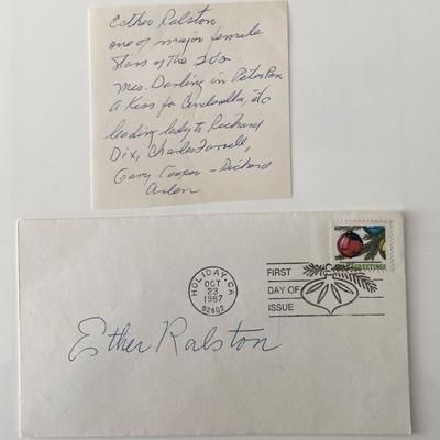 Leading Lady Esther Ralston signed cover