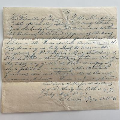 signed letter