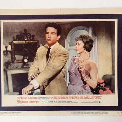 The Roman Spring of Mrs. Stone original 1962 vintage lobby card