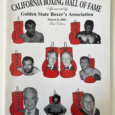California Boxing Hall of Fame magazine