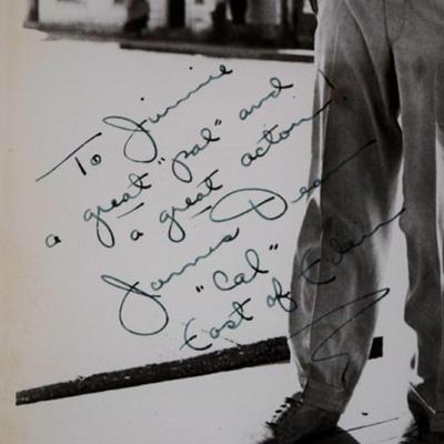 RARE James Dean signed movie still photo 