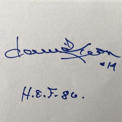 NHL HOF Dave Keon
original signature