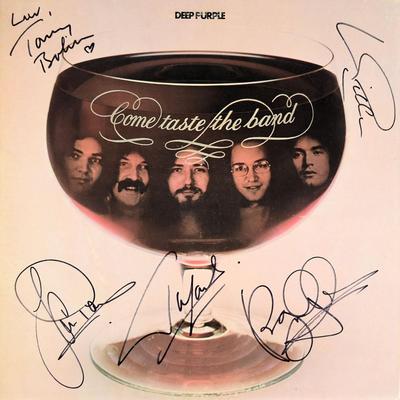 Deep Purple Come Taste The Band signed album 