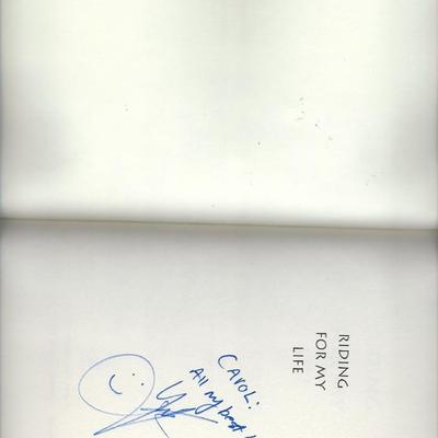 Riding For My Life Julie Krone signed book