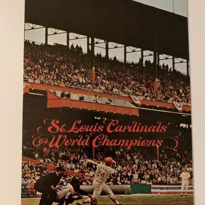 St Louis Cardinals '64 World Champions Busch Stadium Scorecard Magazine