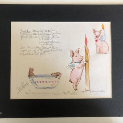 Fenway the Pigasus Original Art - All Heart Designs - 1984