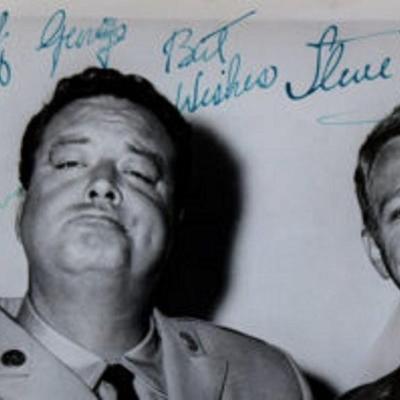 Steve McQueen & Jackie Gleason signed photo 