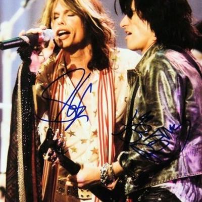 Aerosmith signed promo photo