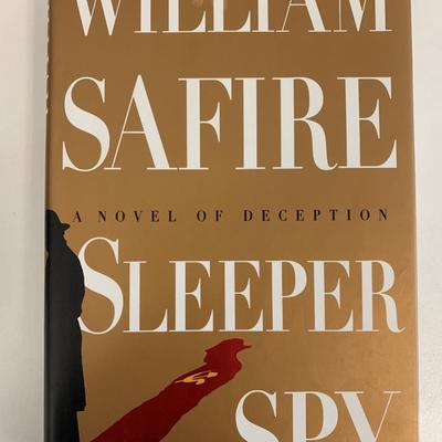 Sleeper Spy William Safire signed first edition book