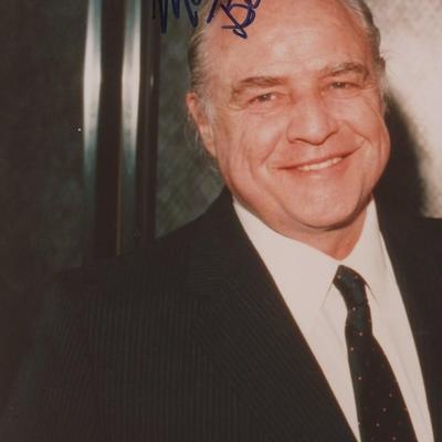 Marlon Brando signed photo. GFA Authenticated