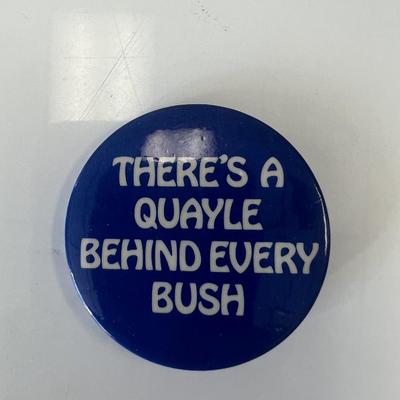 Bush-Quayle presidential campaign pin 
