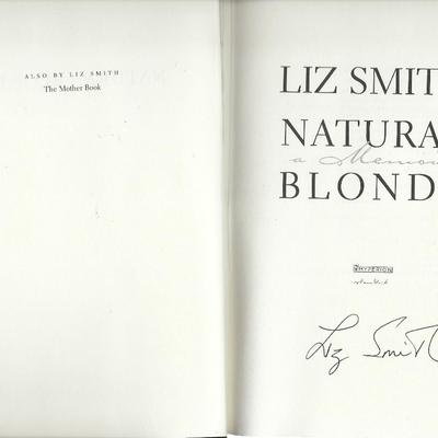 Natural Blonde Liz Smith signed book