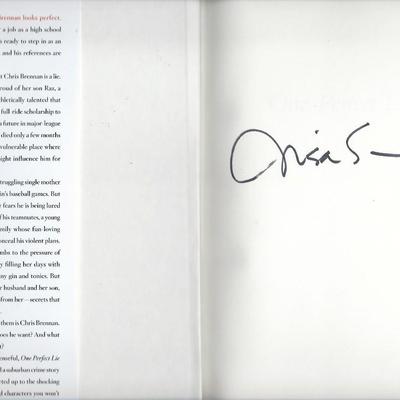 One Perfect Lie Lisa Scottoline signed book