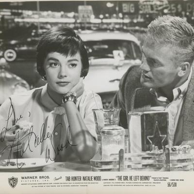 Natalie Wood signed movie photo