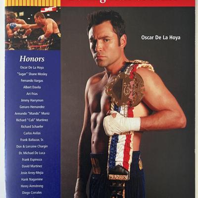 California Boxing Hall of Fame Oscar De La Hoya magazine 