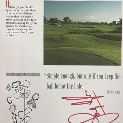  World Golf HOF Sandy Lyle signed magazine page 