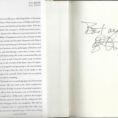 Dixie Carter signed book