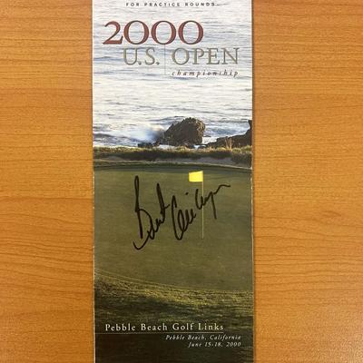 2000 Pebble Beach 100th U.S. Open Championship Brent Geiberger signed program - Global Authenticated