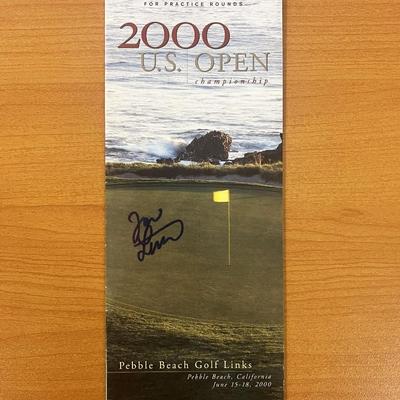 2000 Pebble Beach 100th U.S. Open Championship Jon Levitt signed program - Global Authenticated