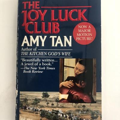 The Joy Luck Club paperback book signed by Amy Tan