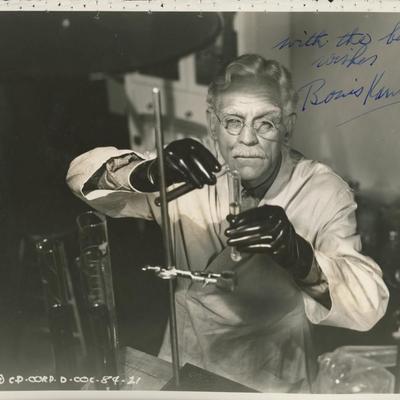 Boris Karloff signed photo