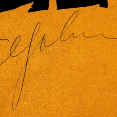 Al Jolson signed sheet music