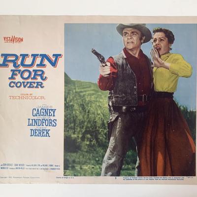 Run for Cover original 1955 vintage lobby card
