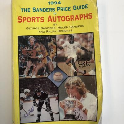 1994 Sanders guide to price autographs signed book