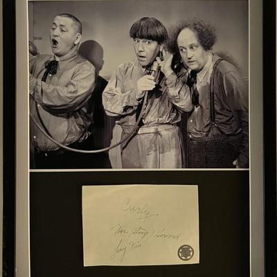 Three Stooges original signature collage