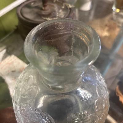 Antique Floral Carafe