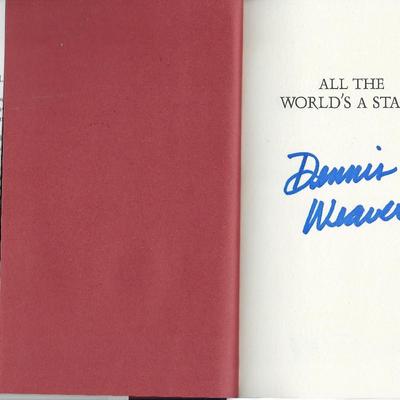 Dennis Weaver signed book