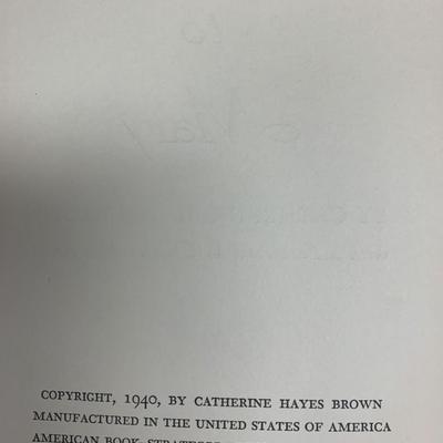 Letters To Mary first edition book