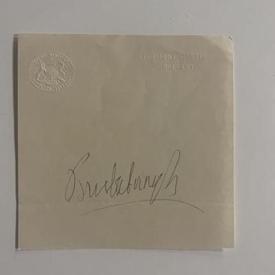 Basil Brooke, 1st Viscount Brookeborough signed envelope
