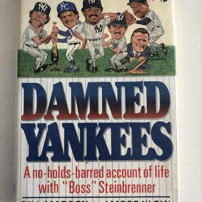 Damned Yankees Bill Madden signed book 
