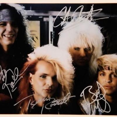 Poison signed promo photo 