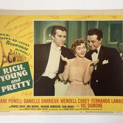 Rich, Young and Pretty original 1951 vintage lobby card