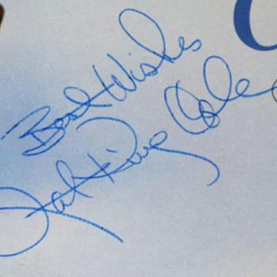 Nat King Cole Thank You, Pretty Baby signed album