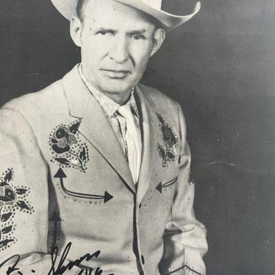 The Lone Cowboy Big Slim signed photo 