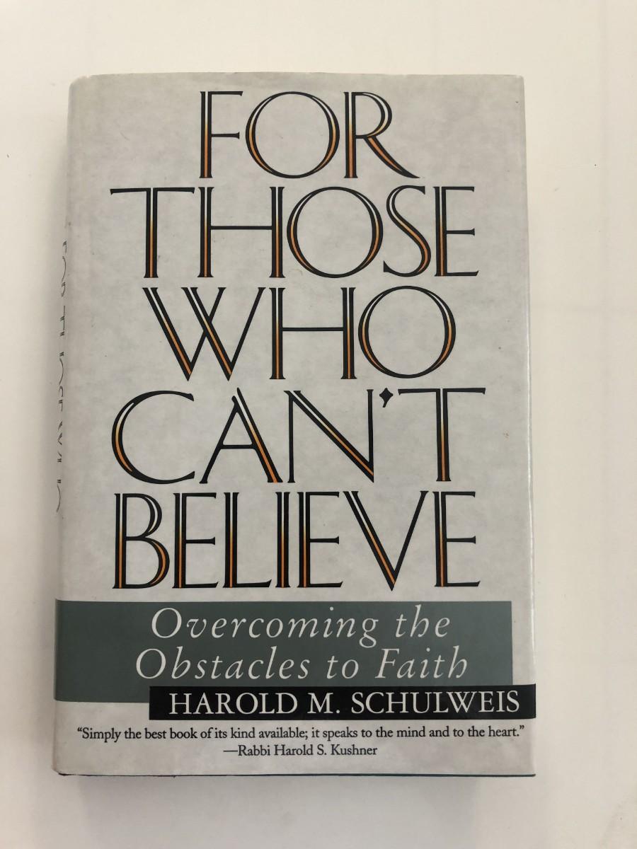 For Those Who Can't Believe Harold M. Schulweis signed book
