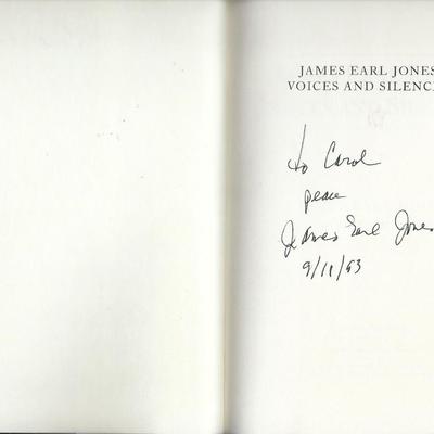 Darth Vader James Earl Jones signed book