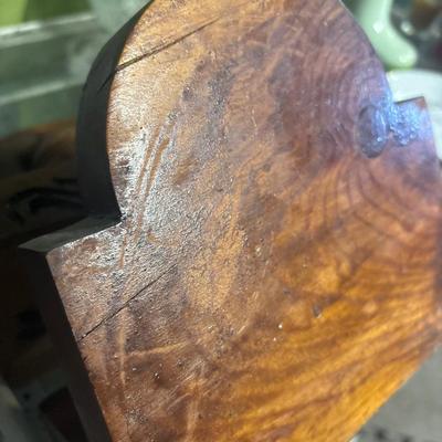 Antique Wood Carved “76” bookends