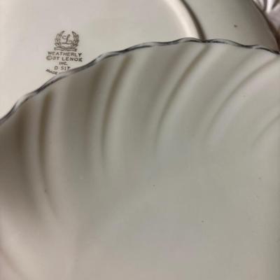 Lot 2 antique Lennox Plates