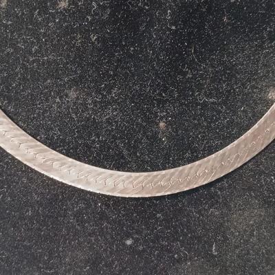 STERLING SILVER THICK CHAIN, BRACELET AND EARRINGS