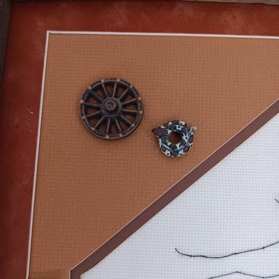 HANDCRAFTED NEEDLEPOINT WALL HANGINGS IN BARN WOOD FRAMES